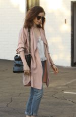 LILY COLLINS Out and About in Los Angeles 04/14/2017