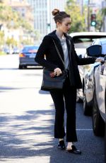 LILY COLLINS  Out in Beverly Hills 04/04/2017