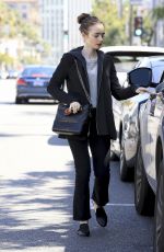 LILY COLLINS  Out in Beverly Hills 04/04/2017
