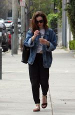 LILY COLLINS Out in Beverly Hills 04/08/2017