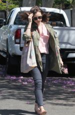LILY COLLINS Out in West Hollywood 04/13/2017