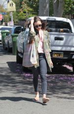 LILY COLLINS Out in West Hollywood 04/13/2017