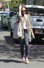 LILY COLLINS Out in West Hollywood 04/13/2017