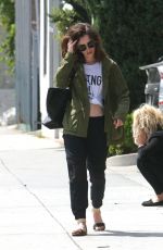 LILY COLLINS Out in West Hollywood 04/23/2017