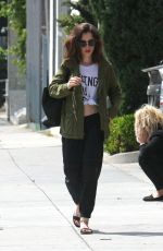 LILY COLLINS Out in West Hollywood 04/23/2017