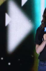 LILY COLLINS Performs at WE Day California in Los Angeles 04/27/2017
