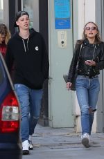 LILY-ROSE DEPP and Ash Stymest Out in Paris 04/12/2017