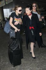 LILY-ROSE DEPP at LAX Airport in Los Angeles 04/12/2017 