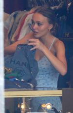 LILY-ROSE DEPP Shopping at Golden Age in West Hollywood 04/18/2017