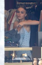LILY-ROSE DEPP Shopping at Golden Age in West Hollywood 04/18/2017