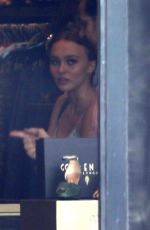 LILY-ROSE DEPP Shopping at Golden Age in West Hollywood 04/18/2017