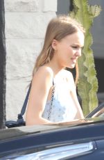 LILY-ROSE DEPP Shopping at Golden Age in West Hollywood 04/18/2017