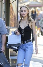 LILY-ROSE DEPP Shopping at The Grove in West Hollywood 04/24/2017