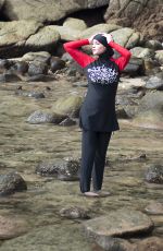 LINDSAY LOHAN in a Burkini on Holiday in Phuket 03/29/2017