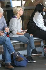 LINDSEY PELAS Makeup Free Waits for Her Ride in Los Angeles 04/28/2017