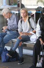 LINDSEY PELAS Makeup Free Waits for Her Ride in Los Angeles 04/28/2017