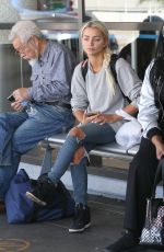 LINDSEY PELAS Makeup Free Waits for Her Ride in Los Angeles 04/28/2017