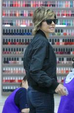 LISA RINNA at a Nail Salon in Los Angeles 04/18/2017