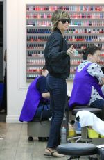 LISA RINNA at a Nail Salon in Los Angeles 04/18/2017