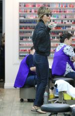 LISA RINNA at a Nail Salon in Los Angeles 04/18/2017