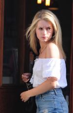 LOTTIE MOSS Leaves Hairdressers at Duck and Dry in London 0419/2017