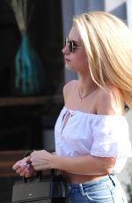 LOTTIE MOSS Leaves Hairdressers at Duck and Dry in London 0419/2017