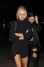 LOTTIE MOSS Leaves Ours Restaurant in Kensington 04/12/2017