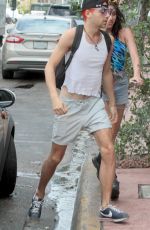 LOURDES LEON in Cutoff Out in Miami 04/12/2017