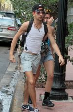 LOURDES LEON in Cutoff Out in Miami 04/12/2017