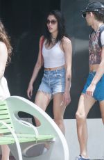 LOURDES LEON in Denim Shorts Out in Miami 04/11/2017