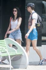 LOURDES LEON in Denim Shorts Out in Miami 04/11/2017