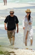 LUCILA SOLA in Bikini and Al Pacino at a Beach in Mexico 04/25/2017