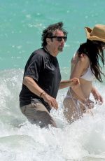 LUCILA SOLA in Bikini and Al Pacino at a Beach in Mexico 04/25/2017