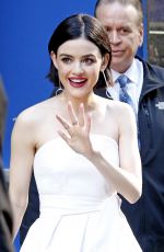 LUCY HALE Arrives at Good Morning America in New York 04/18/2017