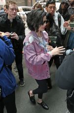 LUCY HALE Arrives at Her Hotel in New York 04/19/2017