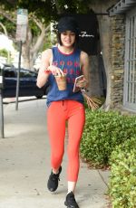 LUCY HALE Heading to a Gym in Los Angeles 04/13/2017