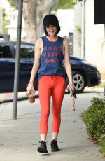 LUCY HALE Heading to a Gym in Los Angeles 04/13/2017