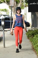 LUCY HALE Heading to a Gym in Los Angeles 04/13/2017