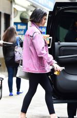 LUCY HALE Leaves Starbucks in New York 04/19/2017