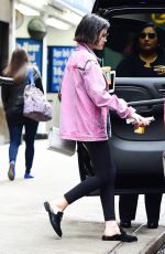 LUCY HALE Leaves Starbucks in New York 04/19/2017