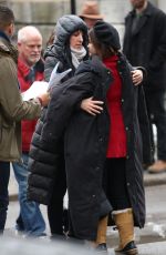 LUCY HALE on the Set of Life Sentence Pilot in Montreal 04/01/2017