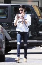 LUCY HALE Out and About in Los Angeles 04/14/2017