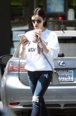 LUCY HALE Out and About in Los Angeles 04/14/2017