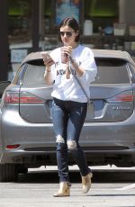 LUCY HALE Out and About in Los Angeles 04/14/2017