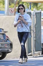 LUCY HALE Out and About in Los Angeles 04/14/2017