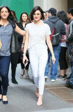 LUCY HALE Out and About in New York 04/17/2017
