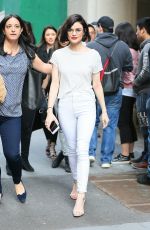 LUCY HALE Out and About in New York 04/17/2017