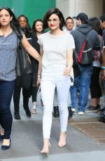 LUCY HALE Out and About in New York 04/17/2017