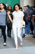 LUCY HALE Out and About in New York 04/17/2017