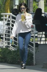 LUCY HALE Out and About in Studio City 04/07/2017